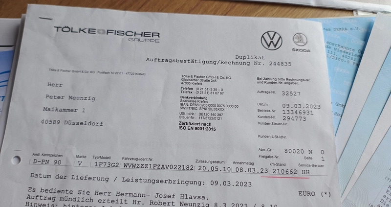 Volkswagen Eos cena 22900 przebieg: 222000, rok produkcji 2010 z Inowrocław małe 781